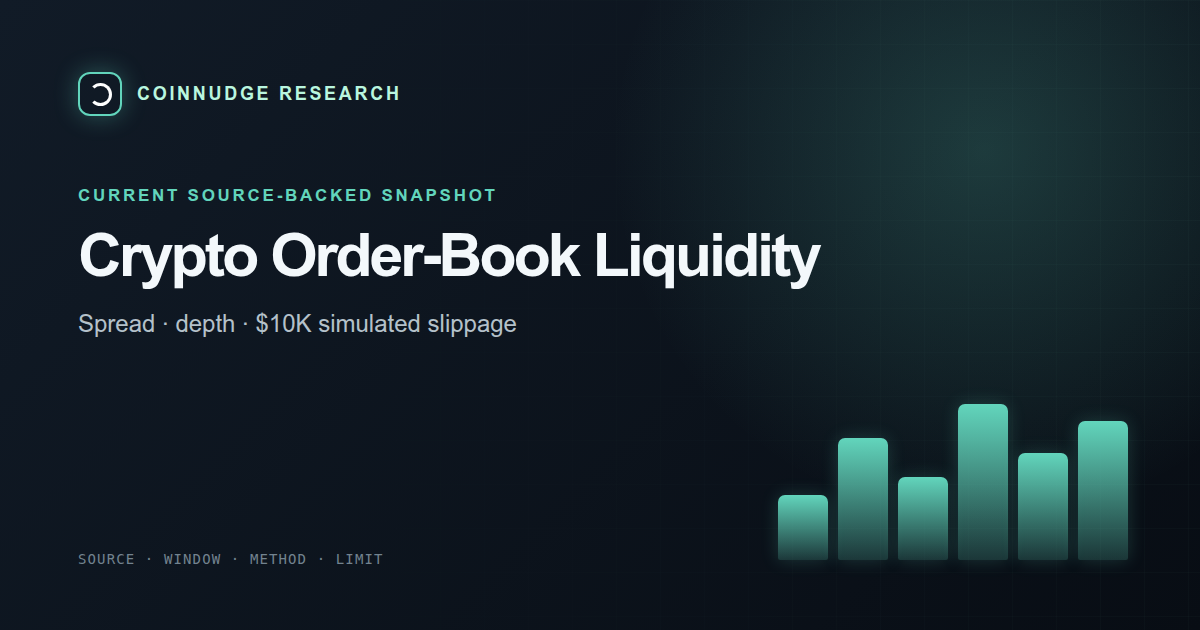 Binance crypto order-book liquidity today — CoinNudge live research